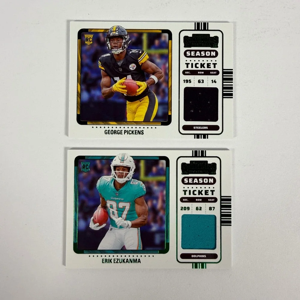 NFL Football Card Lot Tom Brady Jalen Hurts Rookie Relics Pickens Willis 12ct
